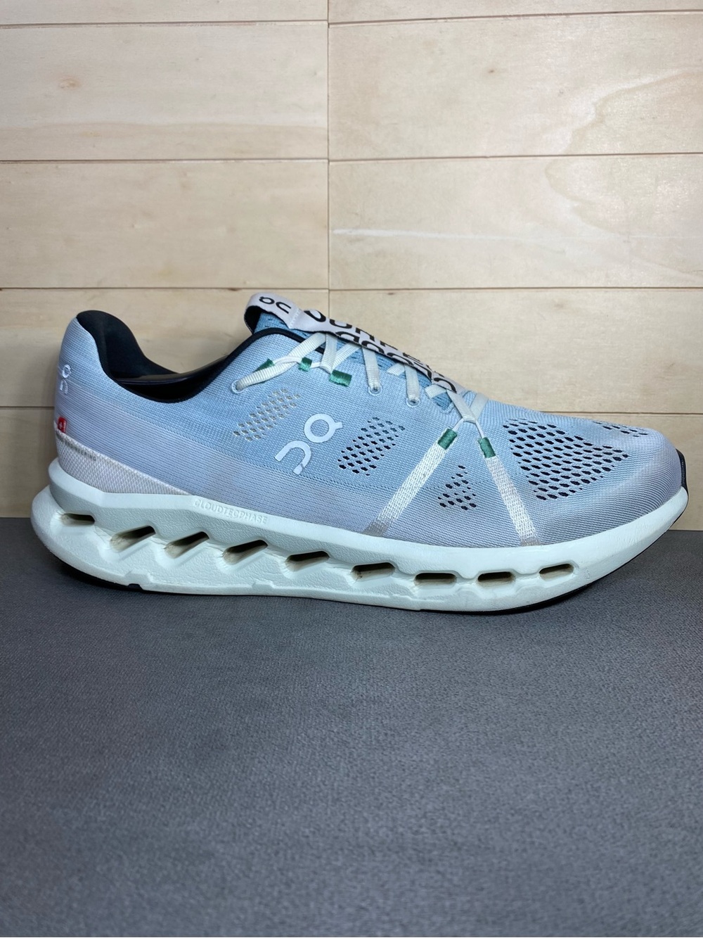On Cloudsurfer Blue White Men's Size 13 Running Shoes Sneakers FVO QL
